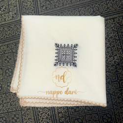 Nappe de table Double Face, couleur noire /face avec motif et face simple élégante  - Carrée -140 cm