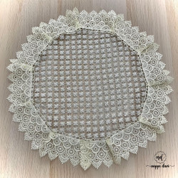 SET DE TABLE - Ronde / Carrée / Rectangle - 30/40cm - motifs Différents - Beige