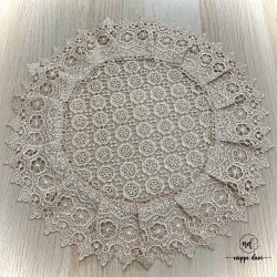 SET DE TABLE - Ronde / Carrée / Rectangle - 30/40cm - motifs Différents - Beige